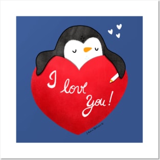 I love you Penguin Posters and Art